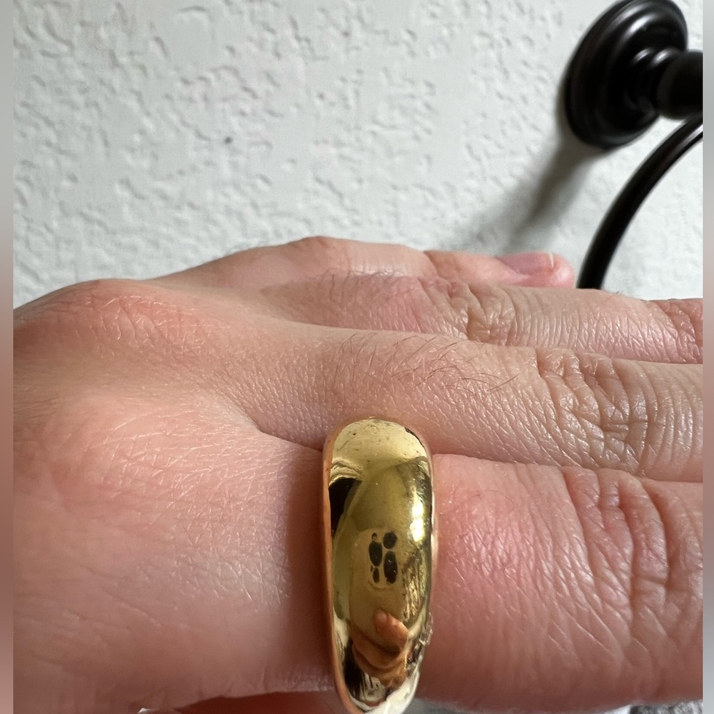 Gold Chunky Dome ring